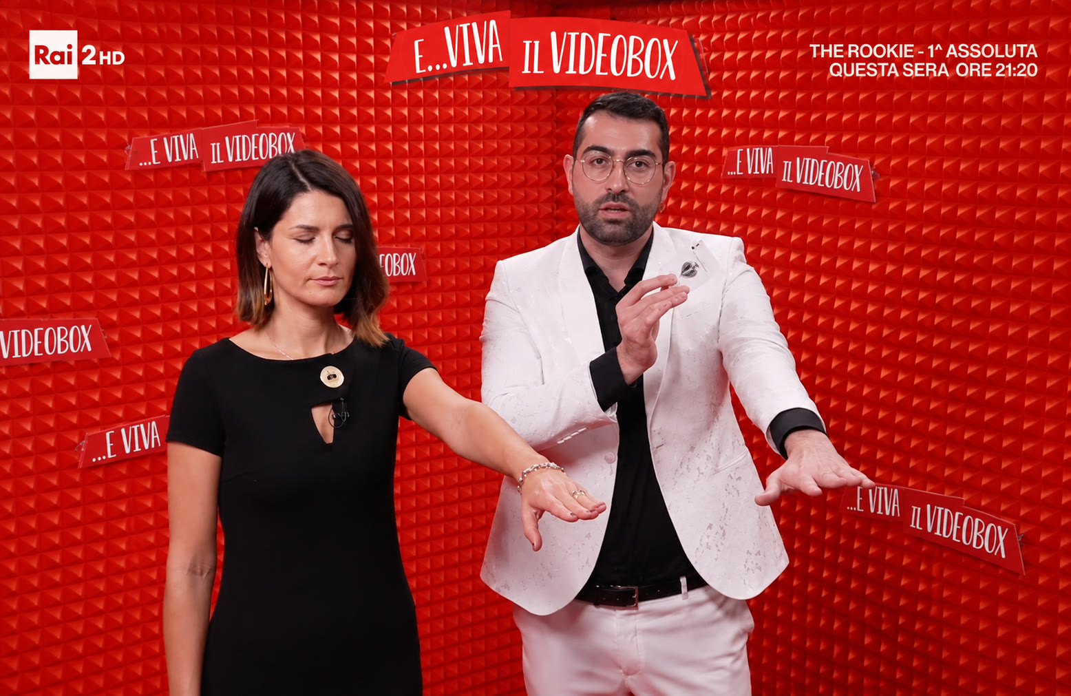 Ralgos in studio negli spazi di RAI 2